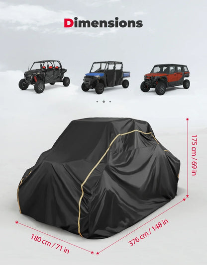 4-Door Utility Vehicle Storage Cover for Can-Am Maverick X3 & Polaris RZR Pro XP