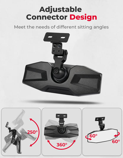 Convex Center Rear View Mirror for CFMOTO UForce 1000, Polaris Ranger XP 1000 & More