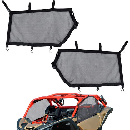 Left & Right Door Window Nets, Mesh Shade for Can-Am Maverick X3 (2017–2021)