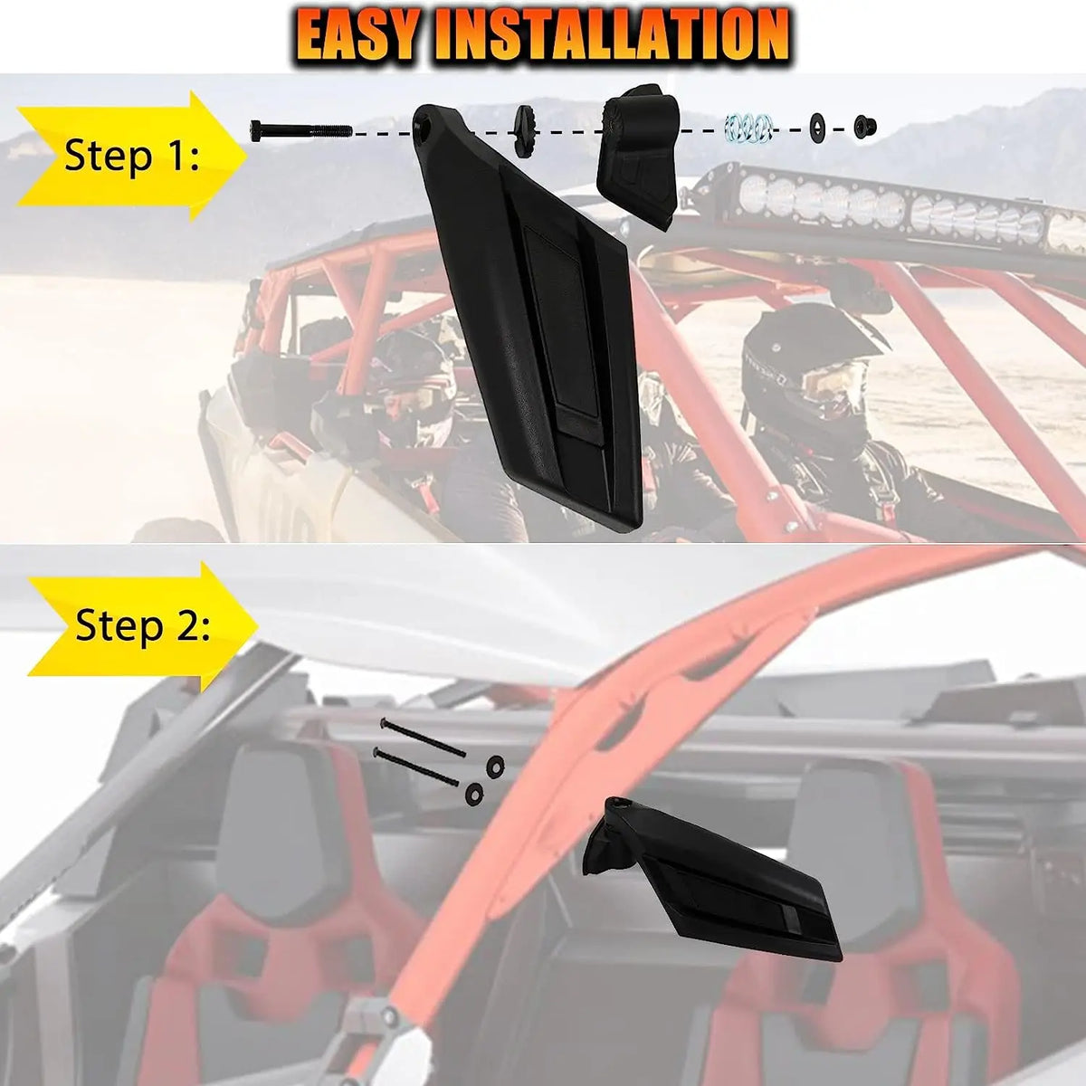 Racing Style Side Rear View Mirrors for Can-Am Maverick X3 (2017–2023)