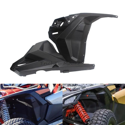 Front Fender Side Panel Kit, Matte Black ABS for Can-Am Maverick X3 (2017–2020)