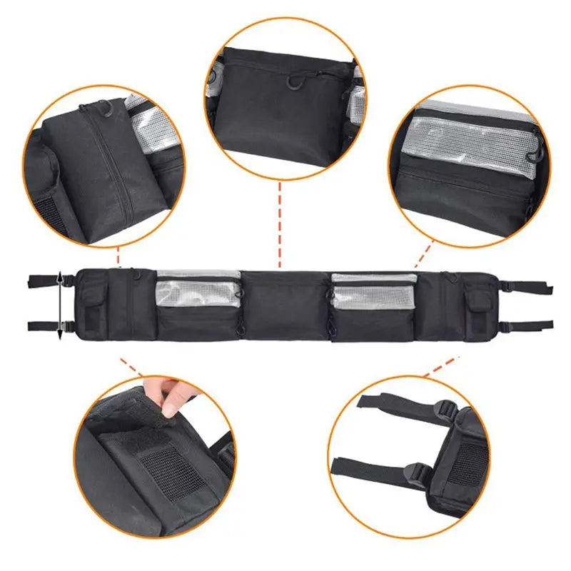 Roll Bar Cage Organizer Storage Bag for UTV & SXS