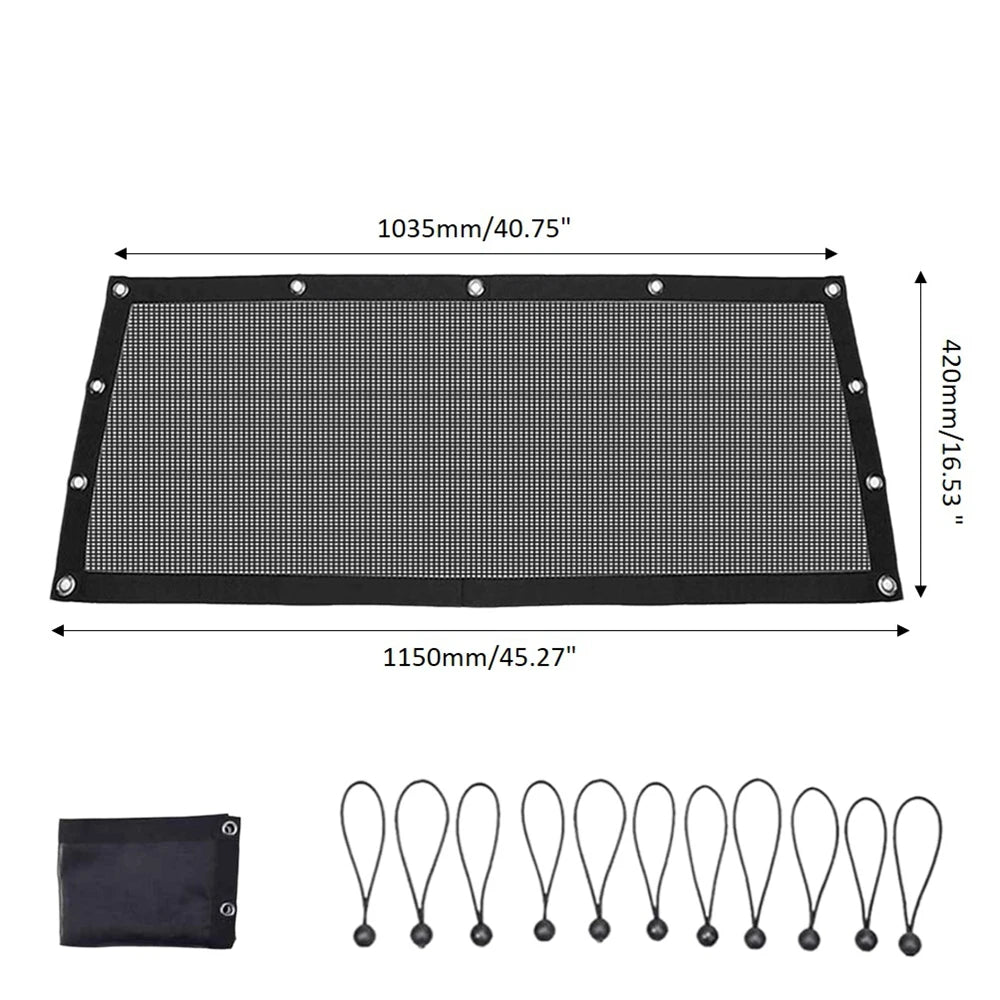 Soft Mesh Rear Window Shade Net for Polaris RZR 570, RZR 900 & More