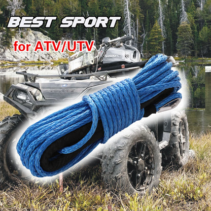 Synthetic Winch Line 6 mm x 15 m, 7,700 lb for UTV & SXS