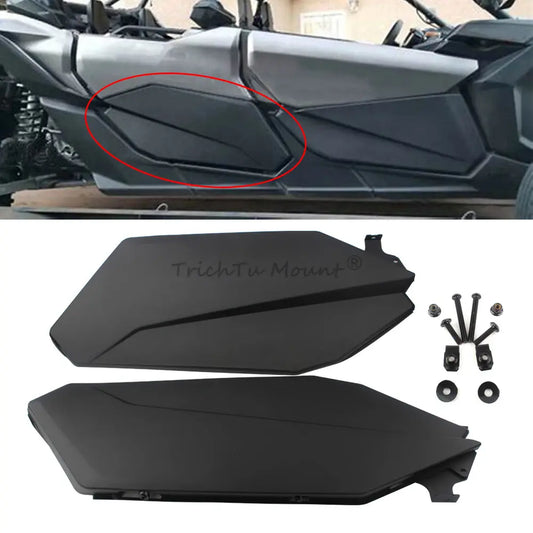 Rear Lower Door Panel Inserts with Metal Frame for Can-Am Maverick X3 (2017–2024)