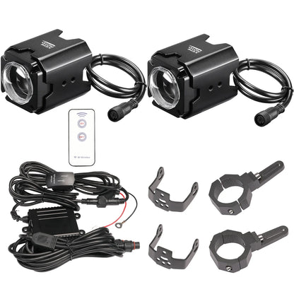 RGB Whip Light Kit with Roll Bar Clamps for UTV & SXS