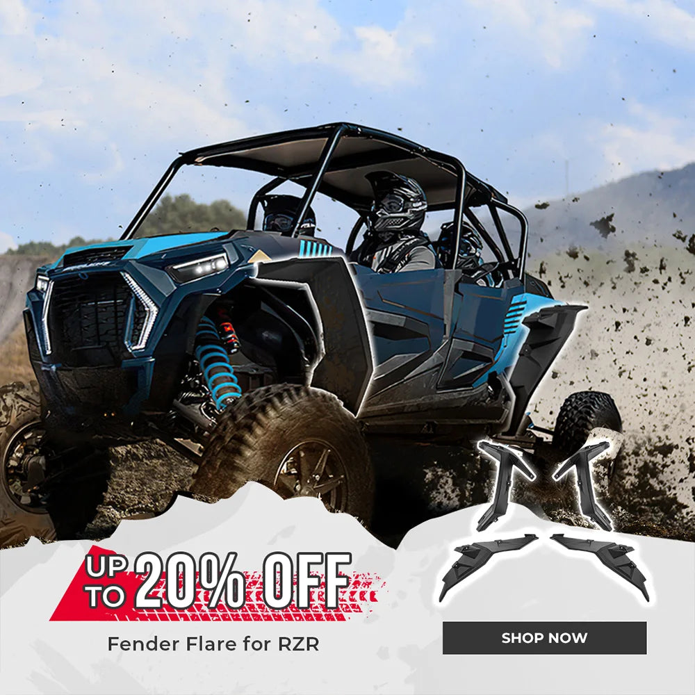 Extended Fender Flares Kit for Polaris RZR XP 1000 & RZR XP Turbo
