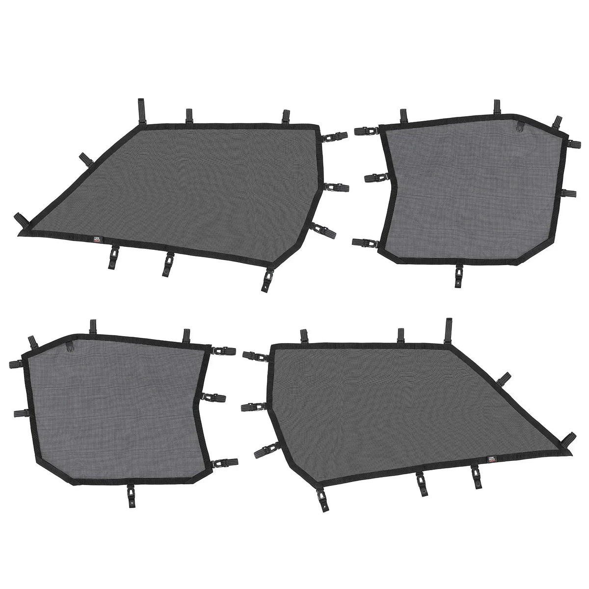 KEMIMOTO Front and Rear Side Mesh Window Nets for Polaris RZR XP 1000