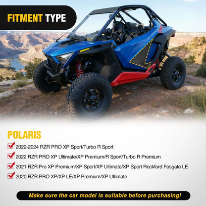 Nilight Lower Door Insert Panels, 2-Door for Polaris RZR Pro XP, RZR Pro R & RZR Turbo R