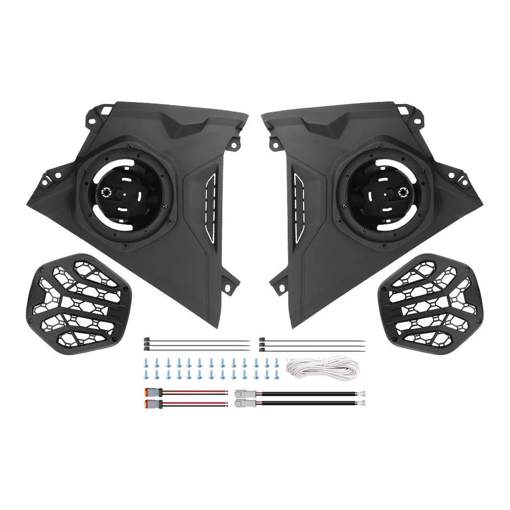 6.5-Inch Front Dashboard Speaker Pods with Mesh Grilles for Can-Am Maverick R (2024–2026)