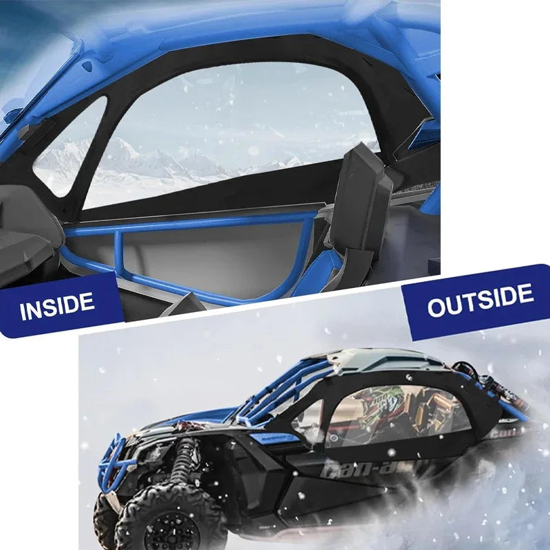 Clear Soft Side Windows, Dustproof and Waterproof for Can-Am Maverick X3 (2017–2025)