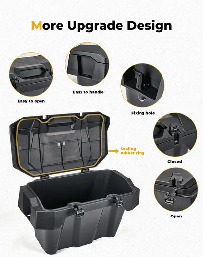 Forward and Rear Bed Cargo Box, 55 or 82 Quart for Polaris RZR XP 1000 (2024–2026)