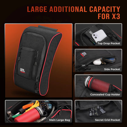 Center Console Shoulder Storage Bag for Can-Am Maverick X3 (2017–2023)