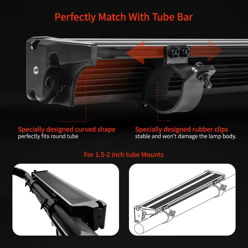 32-Inch RGB Chasing Roof LED Light Bar, Spot Beam for UTV & SXS