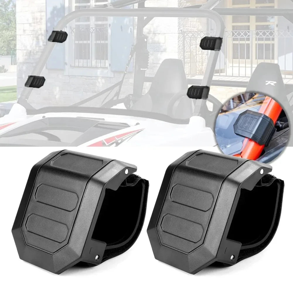 Heavy-Duty Windshield Roll Cage Clamps (2-Pack) for UTV & SXS
