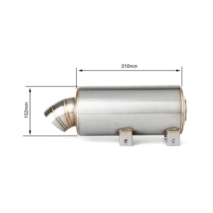 Slip-On Exhaust Muffler with Link Pipe for Yamaha YXZ1000R (2016–2024)