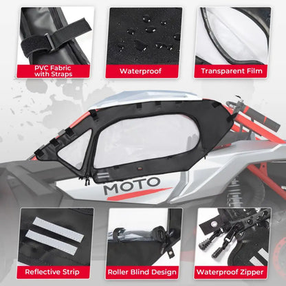 Cab Enclosure Kit with Upper Doors, Roof and Windshield, 2-Seat for Can-Am Maverick X3 (2017–2022)