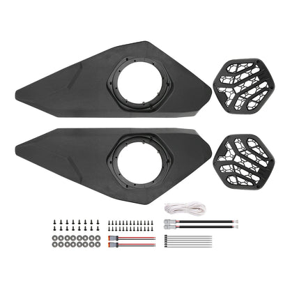 6.5-Inch Front Lower Door Speaker Pods for Can-Am Maverick R (2024–2025)