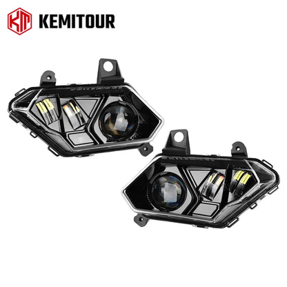 DOT High/Low Beam LED Headlights with DRL for Can-Am Maverick X3 (2017–2024)