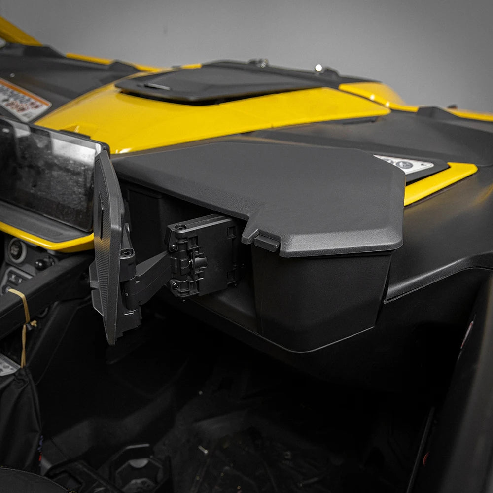 Magnetic Rotatable Tablet Mount with Storage Box for Can-Am Maverick R (2024–2025)