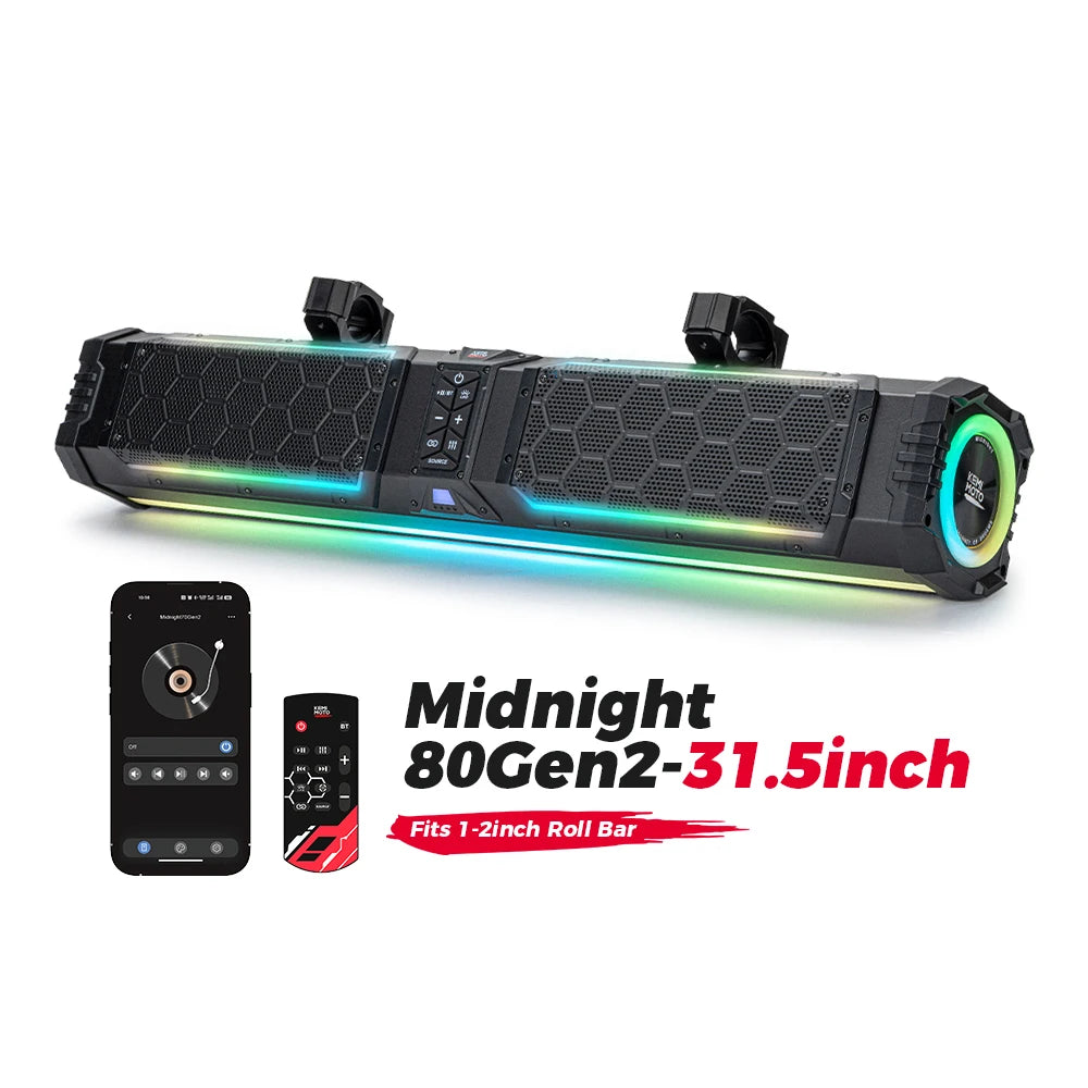 Aluminum Roll Bar Sound Bar Audio System for UTV & SXS