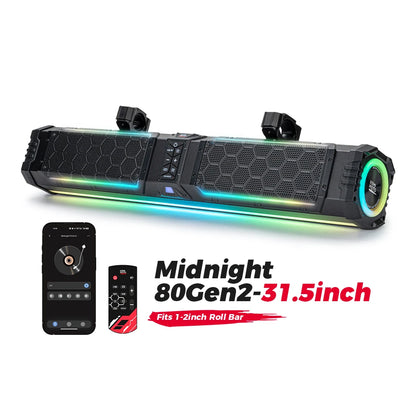 Aluminum Roll Bar Sound Bar Audio System for UTV & SXS
