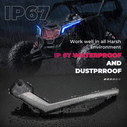 RGB Daytime Running Turn Signal Lights with Bluetooth for Can-Am Maverick X3, Maverick Trail & Maverick Sport