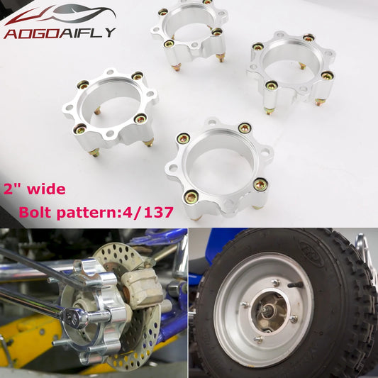 2-Inch Wheel Spacers, 4/137 with 12mm Studs (Set of 4) for Can-Am Maverick X3 (2017–2026)