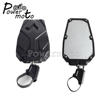 Roll Bar Side Mirrors for 1.5–2 Inch Tubes (Pair) for UTV & SXS