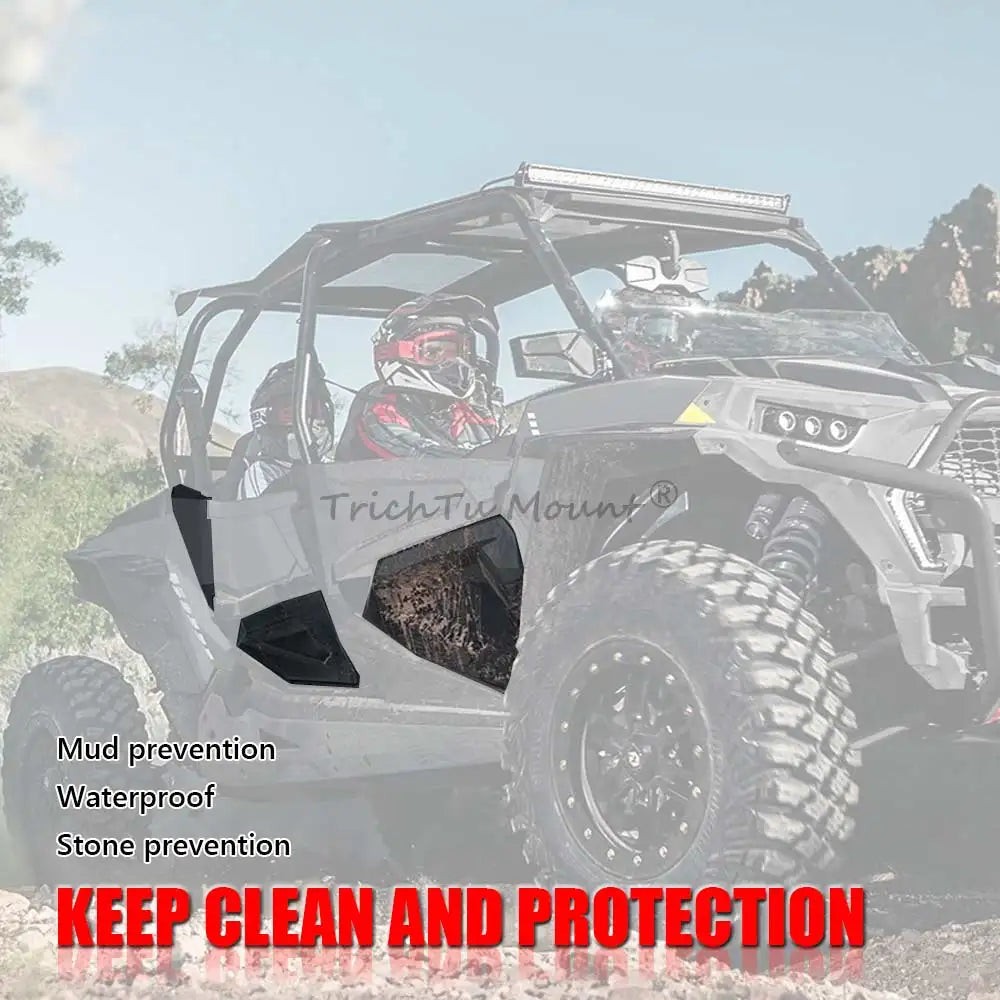 Front and Rear Lower Half Door Insert Panels, 4-Door for Polaris RZR XP 1000, RZR 900 & RZR XP Turbo