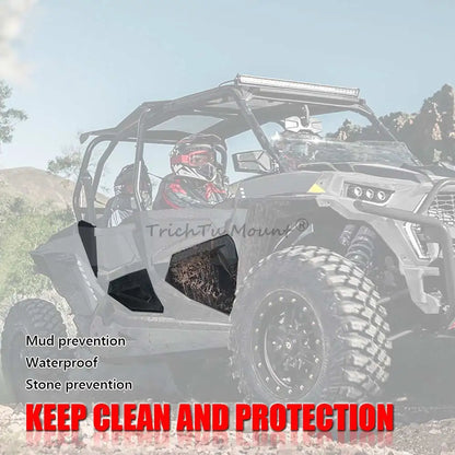 Front and Rear Lower Half Door Insert Panels, 4-Door for Polaris RZR XP 1000, RZR 900 & RZR XP Turbo