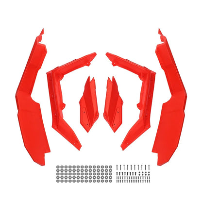 Red Super Extended Fender Flares for Can-Am Maverick X3 (2017–2025)