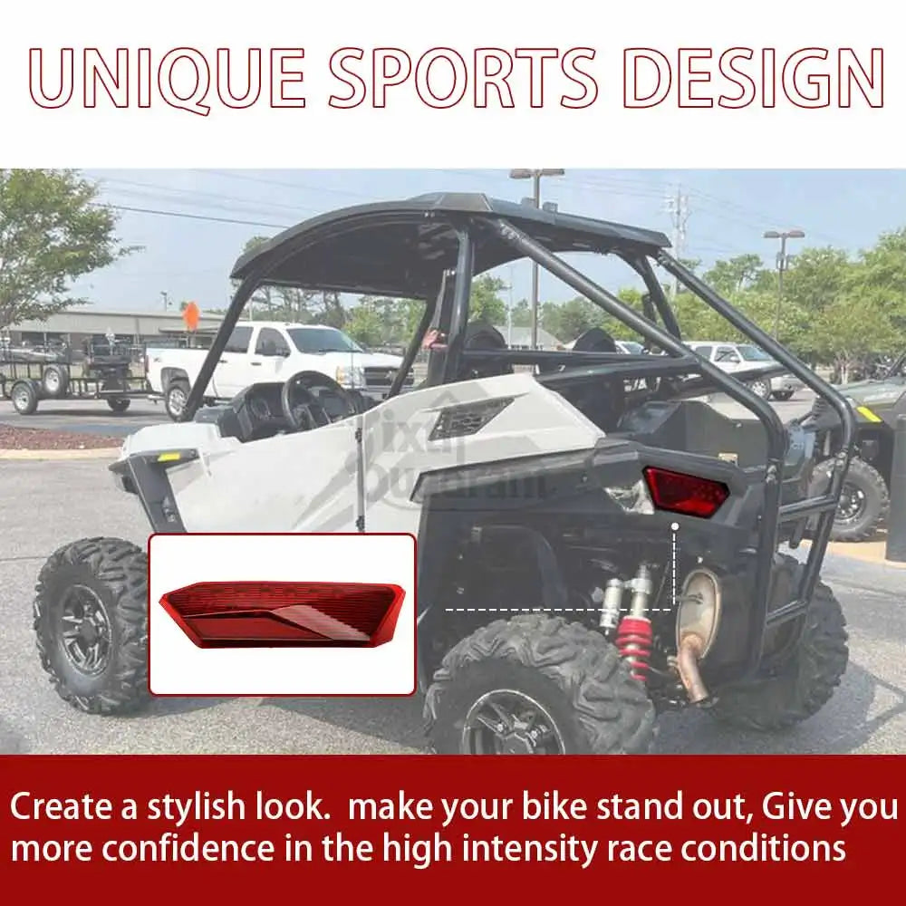 LED Tail Lights with Brake and Running Lamps for Polaris RZR 900, RZR XP 1000 & More