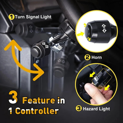 Street Legal Turn Signal Kit with Horn and Toggle Switch for UTV & SXS
