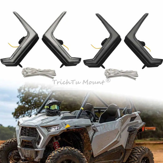 LED Fang Accent Turn Signal Lights (Pair) for Polaris RZR XP 1000, RZR XP Turbo & More