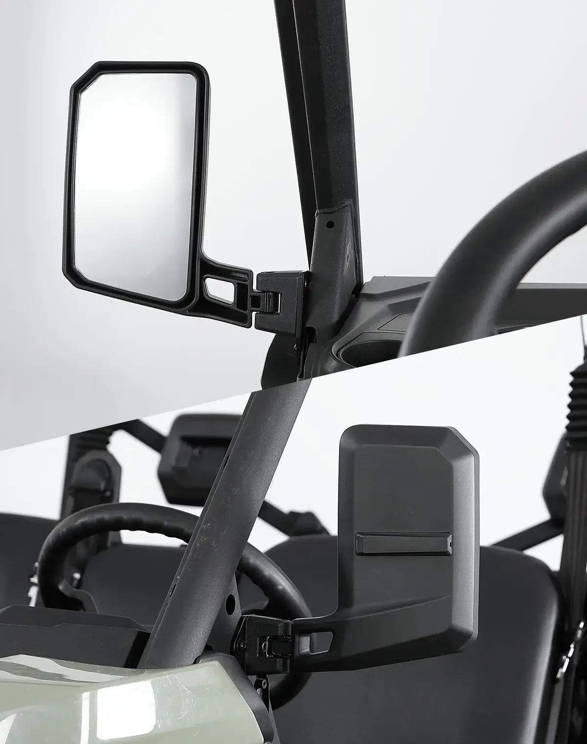 Wide Side Mirrors with Nylon and Aluminum Mounts for Can-Am Defender (2016–2024)