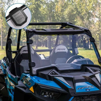 Clear Full Windshield with Clamps, Scratch-Resistant for Polaris RZR XP 1000 (2019–2021)