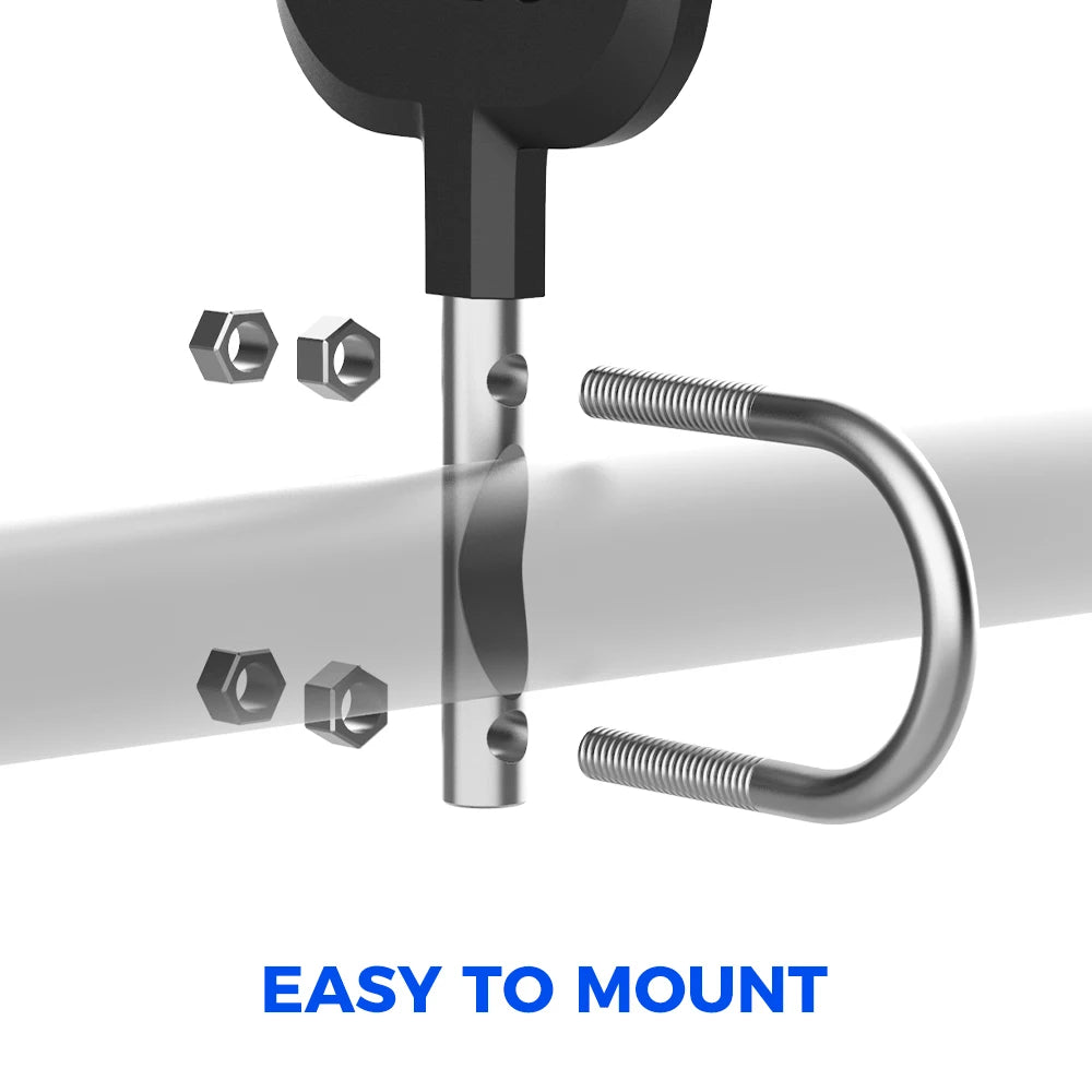 KEMIMOTO Single Bow Rack Holder, V-Grip Cushioned for UTV & SXS