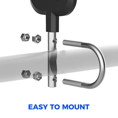 KEMIMOTO Single Bow Rack Holder, V-Grip Cushioned for UTV & SXS