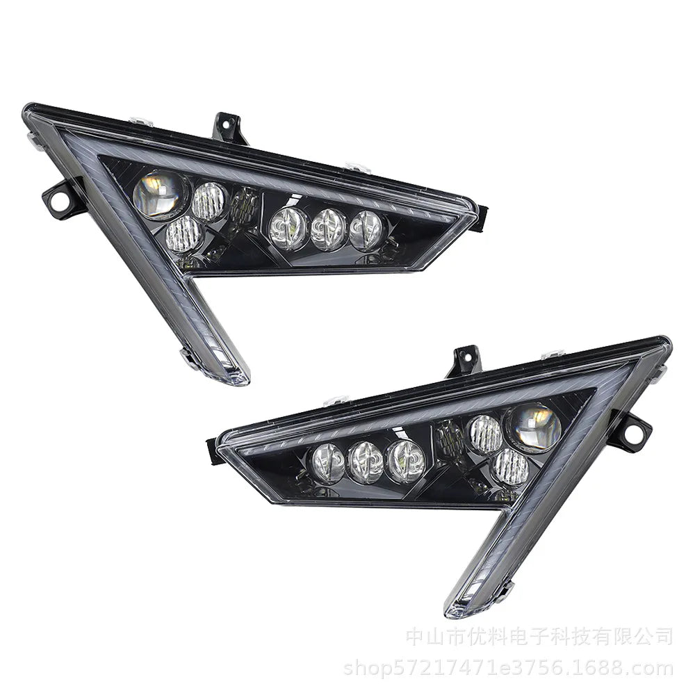 RGB LED Headlights with Symphony Color Modes for Polaris RZR Pro XP (2020–2021)