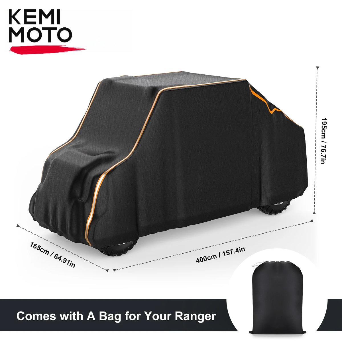 420D Oxford 4-Seat Utility Vehicle Cover for Polaris RZR XP 1000, RZR XP Turbo & Can-Am Defender