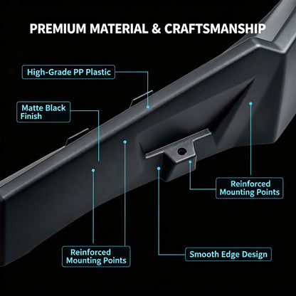 Extended Wide Fender Flares with Mud Flaps for Polaris RZR XP 1000, RZR 900 & RZR XP Turbo