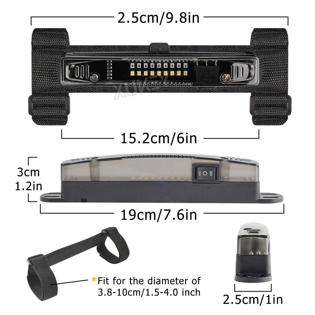 18-LED Roll Bar Dome Cabin Light for UTV & SXS