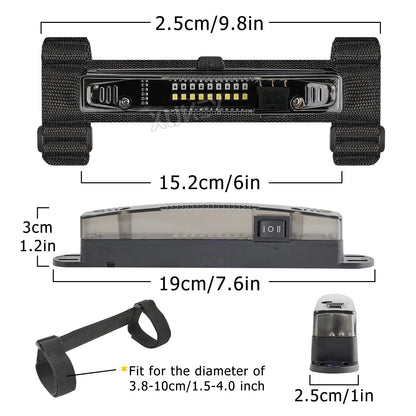 18-LED Roll Bar Dome Cabin Light for UTV & SXS