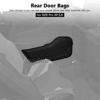 6-Quart Waterproof Rear Door Storage Bags for Polaris RZR Pro XP & RZR Pro R