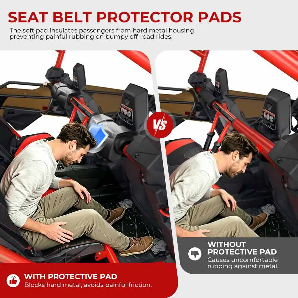 Seat Belt Retractor Protector for 4-Point Harness for Can-Am Maverick X3 (2017–2026)