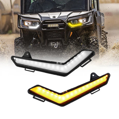 Front LED DRL with Turn Signal Lights for Can-Am Defender & Commander