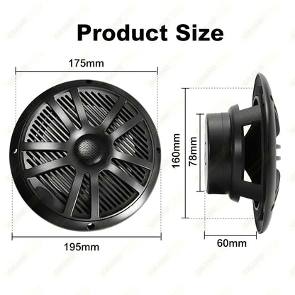 6.5-Inch 120W Waterproof Marine Speaker for UTV & SXS