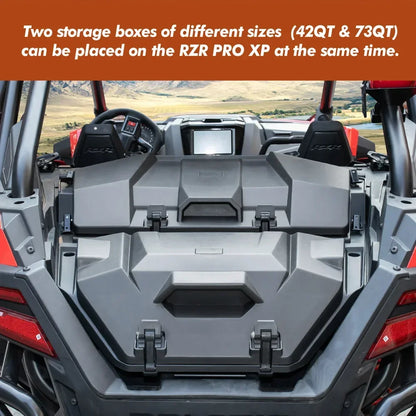 73-Quart Forward Cargo Storage Box for Polaris RZR Pro XP & RZR Turbo R