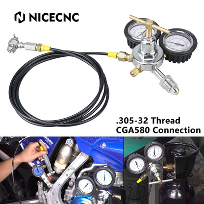 Shock Nitrogen Regulator Fill Tool Kit, 3500 PSI for UTV & SXS